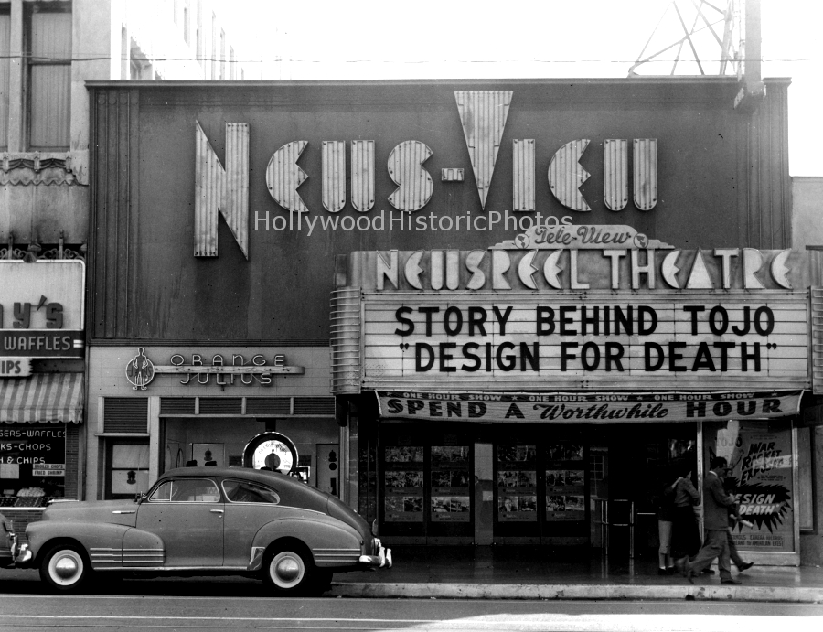 News-View Theatre 1944 Design For Death 6656 Hollywood Blvd..jpg